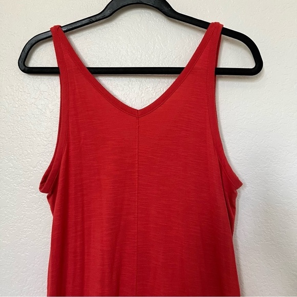 2/$30 Old Navy Sleeveless Maxi Dress Red SZ L Petite - Picture 6 of 12